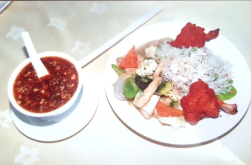 Chicken Combo Meal with Soup and Starter